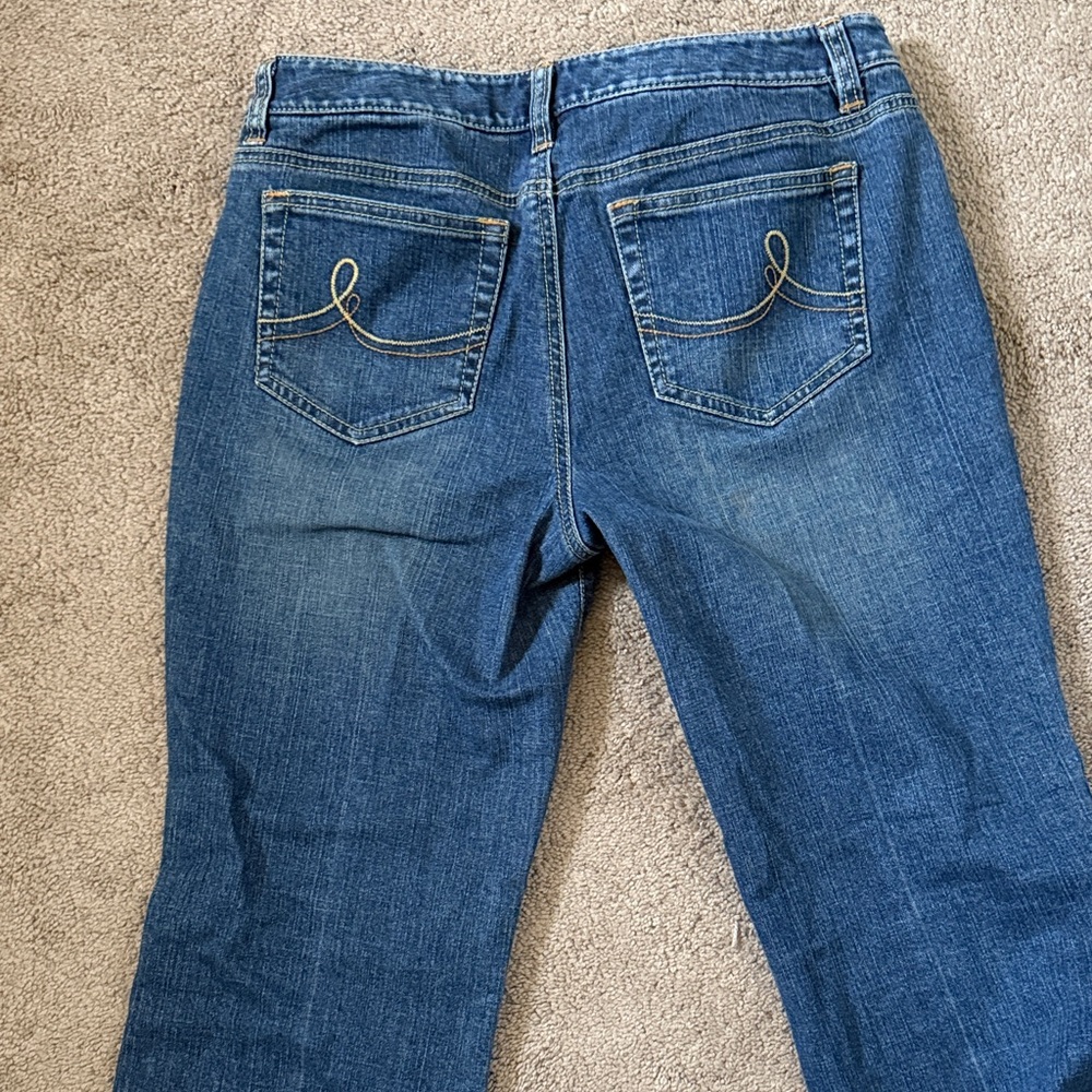 LOFT Classic Blue Boot Cut Jeans - Picture 3 of 3